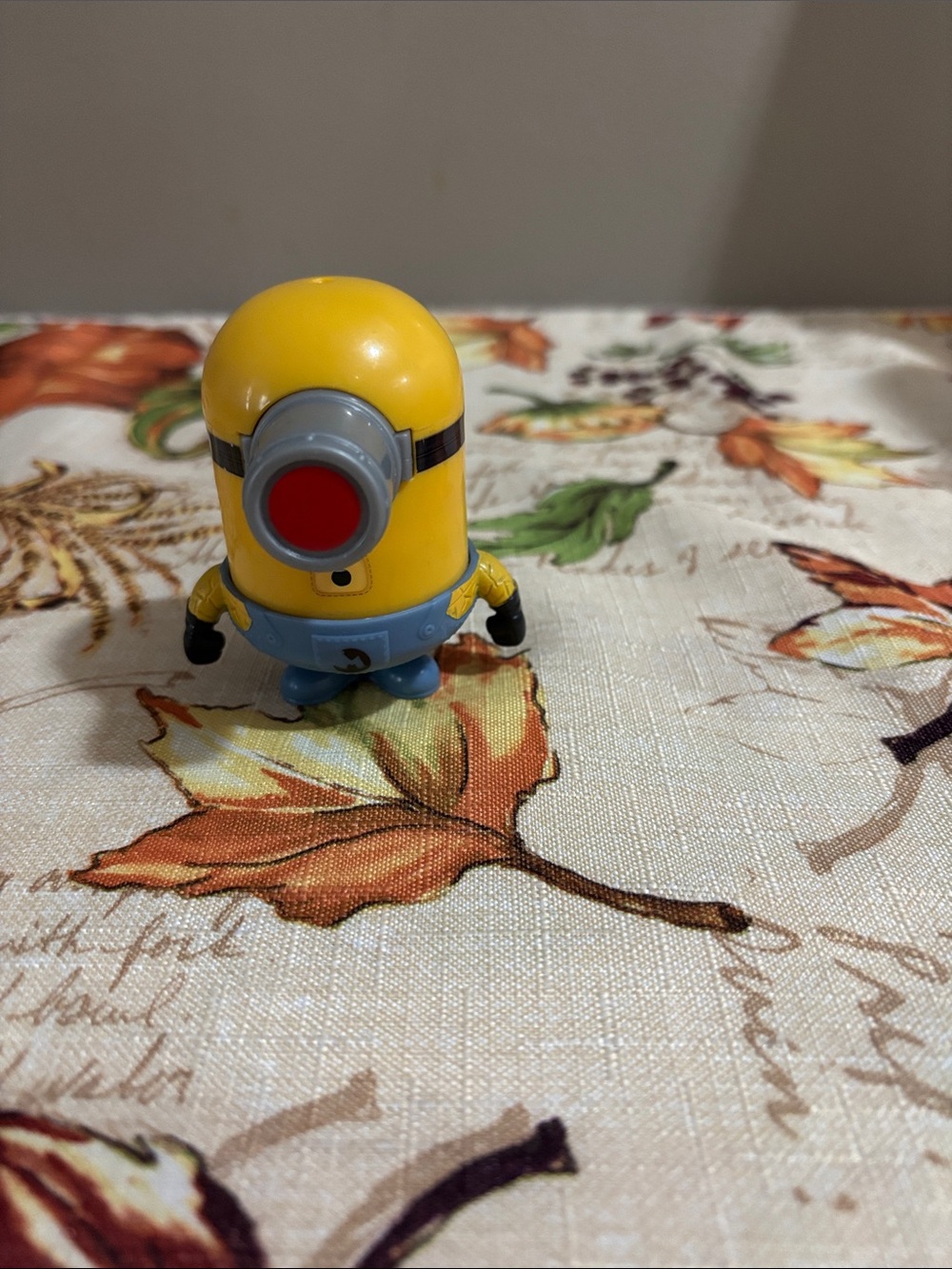 Yellow Minion Toy Figure with Blue Overalls